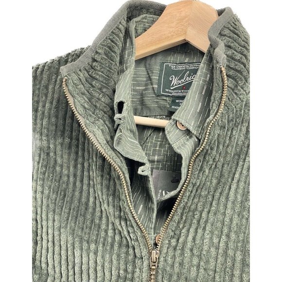 Woolrich Corduroy Vest and Matching Shirt 2 Piece Green Spruce NWT Womens Sz XS - Picture 3 of 16